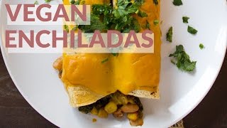 Vegan Chipotle Sweet Potato Enchiladas [upl. by Haelat]