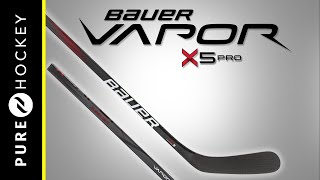 Bauer Vapor X5 Pro Hockey Stick  Product Review [upl. by Wyn]