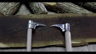 Homemade pickaroon hookaroon from lawn mower blade [upl. by Dlarej]