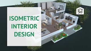 Interior design  Isometric interior design by Planner 5D  Tutorial [upl. by Woodward442]