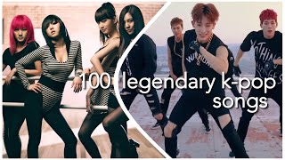 100 LEGENDARY KPOP SONGS  SPOTIFY PLAYLIST [upl. by Angelica]