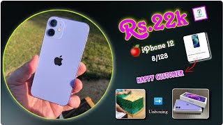 🍎iPhone 12 cashify ₹22k only🤯 Happy customer 😍 refurbished [upl. by Hutchinson]