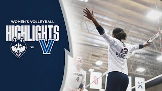 HIGHLIGHTS  UConn Womens Volleyball vs Villanova [upl. by Anor]