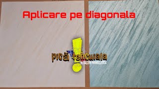 Tutorial aplicare vopsea decorativa pe diagonala Davinci si Viacondotti Ferrara Design [upl. by Helas357]