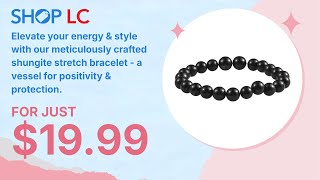 Primetime Deal Shungite 8mm Round Beaded Stretch Bracelet 113 ctw [upl. by Warde]