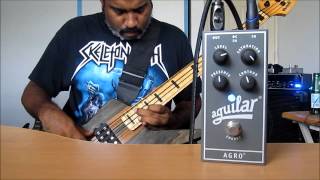 AGUILAR AGRO  BASS OVERDRIVE DEMO  WARMOTH CUSTOM BASS [upl. by Silvanus]