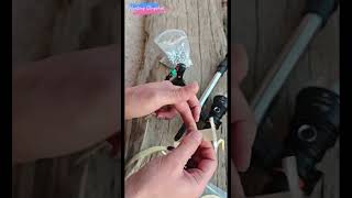 How to install rubber bands to a slingshot slingshot hunting diytoys shorts [upl. by Noryak516]