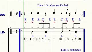 CLAVE 23  CASCARA TIMBAL [upl. by Deppy669]