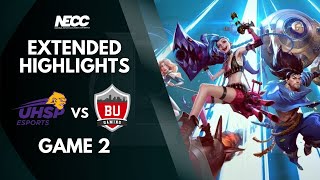 UHSEP Esports vs BU Gaming Highlights  Game 2  NECC Div 1 League of Legends [upl. by Osborn]