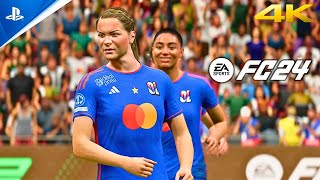 FULL MATCH  SK Slavia Praha vs Lyon  Womens UEFA Champions League  EA SPORTS FC 24 PS5 [upl. by Eyoj493]