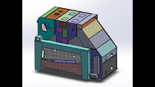 Machine Assembly Explored View  SOLIDWORKS ASSEMBLY [upl. by Eisle434]