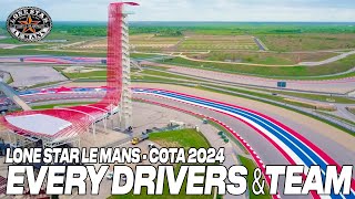 WEC LONE STAR LE MANS COTA 2024 ENTRY LIST REVELEAD  EVERY TEAMS amp DRIVERS [upl. by Adamson]