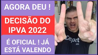 PARABÉNS PCD SAIUUU ISENÇÃO DE IPVA 2022 GARANTIDA JUSTIÇA FOI FEITA [upl. by Lleze268]