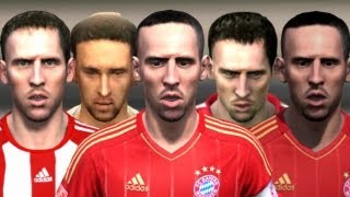 Ribery from FIFA 05 to 13  HD 1080p [upl. by Olva]