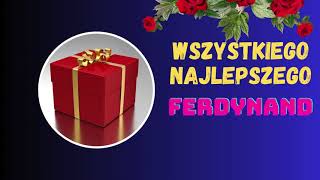 Imieniny Ferdynanda  życzenia imieninowe [upl. by Ecyoj]