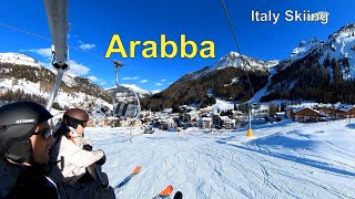 Italy Skiing Arabba italy dolomites skiing wintersports mountains [upl. by Moulden]