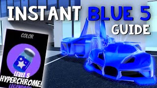 HOW TO GET BLUE HYPERCHROME LEVEL 5 EASILY in Roblox Jailbreak [upl. by Amin]