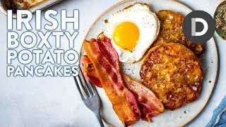 How to make Irish POTATO PANCAKES  Breakfast BOXTY 🍳 [upl. by Nuavahs]