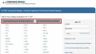 CFAT Corporate Bridge Financial Aptitude Test [upl. by Carmon]