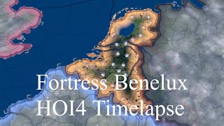 What if the Benelux United and had Max Level Forts in 1936  HOI4 Timelapse [upl. by Ellynad726]