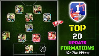 Top 20 New Unique Formations Update In eFootball 2024 Mobile  New Hidden Formations In eFootball 🤩 [upl. by Vachel358]