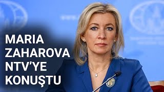 NTV Maria Zaharova NTVye konuştu İsrailGazze hattında taraflara müzakere çağrısı [upl. by Aneg152]