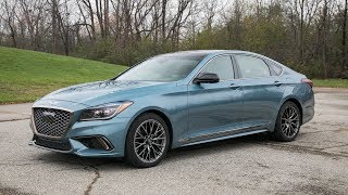 2018 Genesis G80 33T Sport RWD  POV Walkaround amp Test Drive Binaural Audio [upl. by Body]