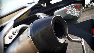 BMW F 800 GS Akrapovic vs stock exhaust sound [upl. by Cacilie]