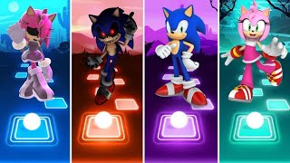 Amy Exe 🆚 Sonic Exe 🆚 Sonic 🆚 Amy  Coffin Dance 🎶🎮 [upl. by Suravaj]