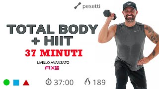 Allenamento Total Body  HIIT Esercizi Per Dimagrire e Tonificare [upl. by Alyac]