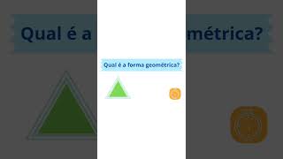 Quiz qual é a forma geométrica Quiz infantil [upl. by Htennaj143]