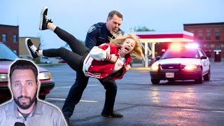 Cop SLAMS High School Girl at Traffic Stop  Her DAD Shows Up [upl. by Aliuqa]