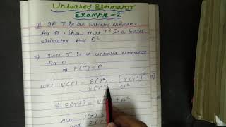 Unbiased estimator example 2 in probability and statistics [upl. by Home777]