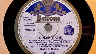 Jim Camerons Scottish Dance Band – Todlen Hame 78 rpm record 1952 [upl. by Polk386]