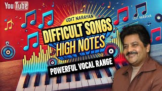 Udit Narayan Difficult Songs • Powerful Vocal Range [upl. by Lladnarc]