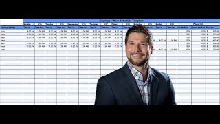Employee Work Schedule Template  Tutorial Google Sheets [upl. by Rory801]