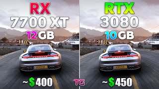 RX 7700 XT vs RTX 3080  Test in 10 Games [upl. by Atinel959]