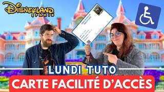 COMMENT FONCTIONNE LA CARTE FACILITE DACCES PMR A DISNEYLAND PARIS [upl. by Airak]