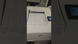 HP Color LaserJet Pro M452dw networked duplex color print job [upl. by Zippora937]