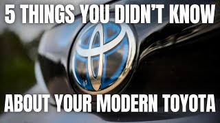 5 Things You Didnt Know About Your Modern Toyota and Lexus [upl. by Ecinna]