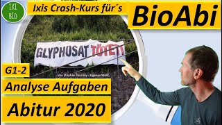 Training Bio Abitur 2022  Abitur Biologie 2020 analysiert  G12  materialgestützte Aufgabe [upl. by Englis]