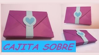 CAJITA TIPO SOBRE  FACIL  DIY SAN VALENTIN  Manualidad [upl. by Phillis]