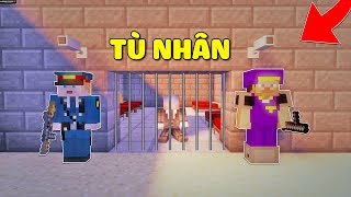 THỬ THÁCH 1 NGÀY SỐNG TRONG BUỒNG GIAM NHƯ TÙ NHÂN TRONG MCPE  Thử Thách SlenderMan [upl. by Idnib]