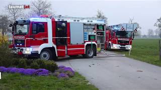 Brand einer Hackschnitzelheizung auf einem Bauernhof in WelsOberthan [upl. by Ainej]