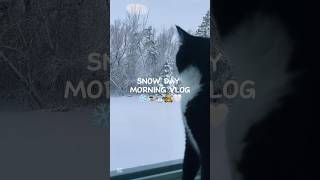 First snow day of the season 🤍 morning christmas vlog routines winter [upl. by Noivax]