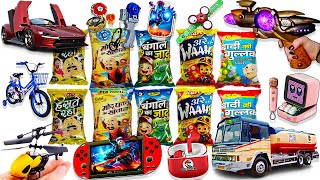 Latest Snacks Collection🤑Headphone Rc Car Spinner Piano Walkie Talkie Ben 10 Toys Helicopter [upl. by Erotavlas488]