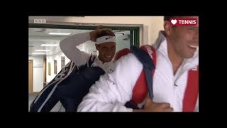 Rafael Nadal Hits Head Loses at Wimbledon [upl. by Oinigih45]