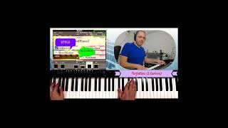 Farfallina  Style da usare tempo ed accordi giannimpiano stylekeyboardyamaha shorts [upl. by Assirod143]