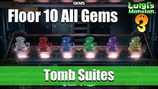 Luigis Mansion 3  Floor 10 All Gem Location Tomb Suites [upl. by Lucina]