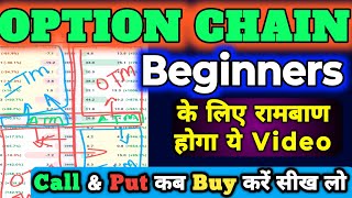 How to Read Option ChainOpen Interest कैसे समझे।Call और Put कब Buy करें।Beginners Option Chain data [upl. by Geoff]